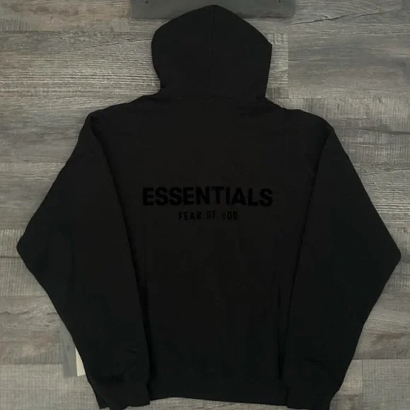 Essentials Black Hoodie - Picture 2 of 3
